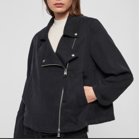 ALL SAINTS Macey Jacket Black Size XS NEW - Picture 1 of 12